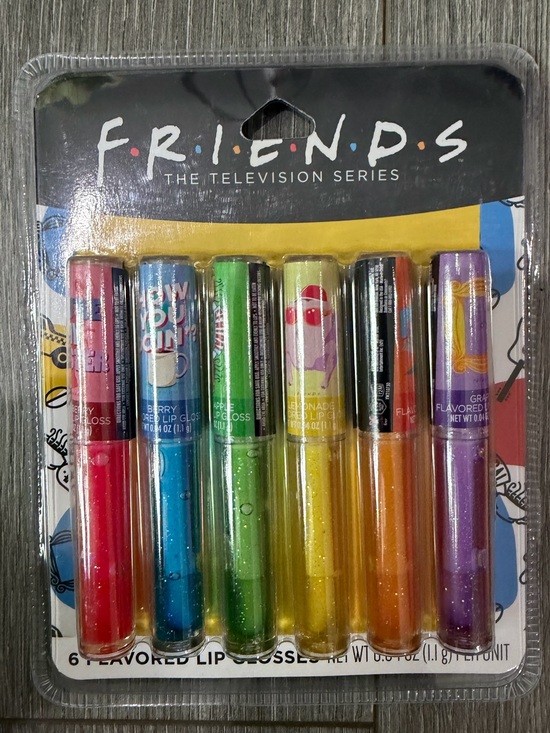 FRIENDS Other - FRIENDS The Television Series 6-Pack Flavored Lip Gloss Set - Rainbow Colors